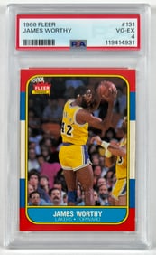 1986 FLEER JAMES WORTHY