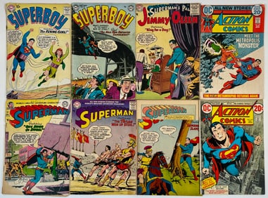 COMIC BOOKS - DC ACTION COMICS - 1950'S AND 60'S