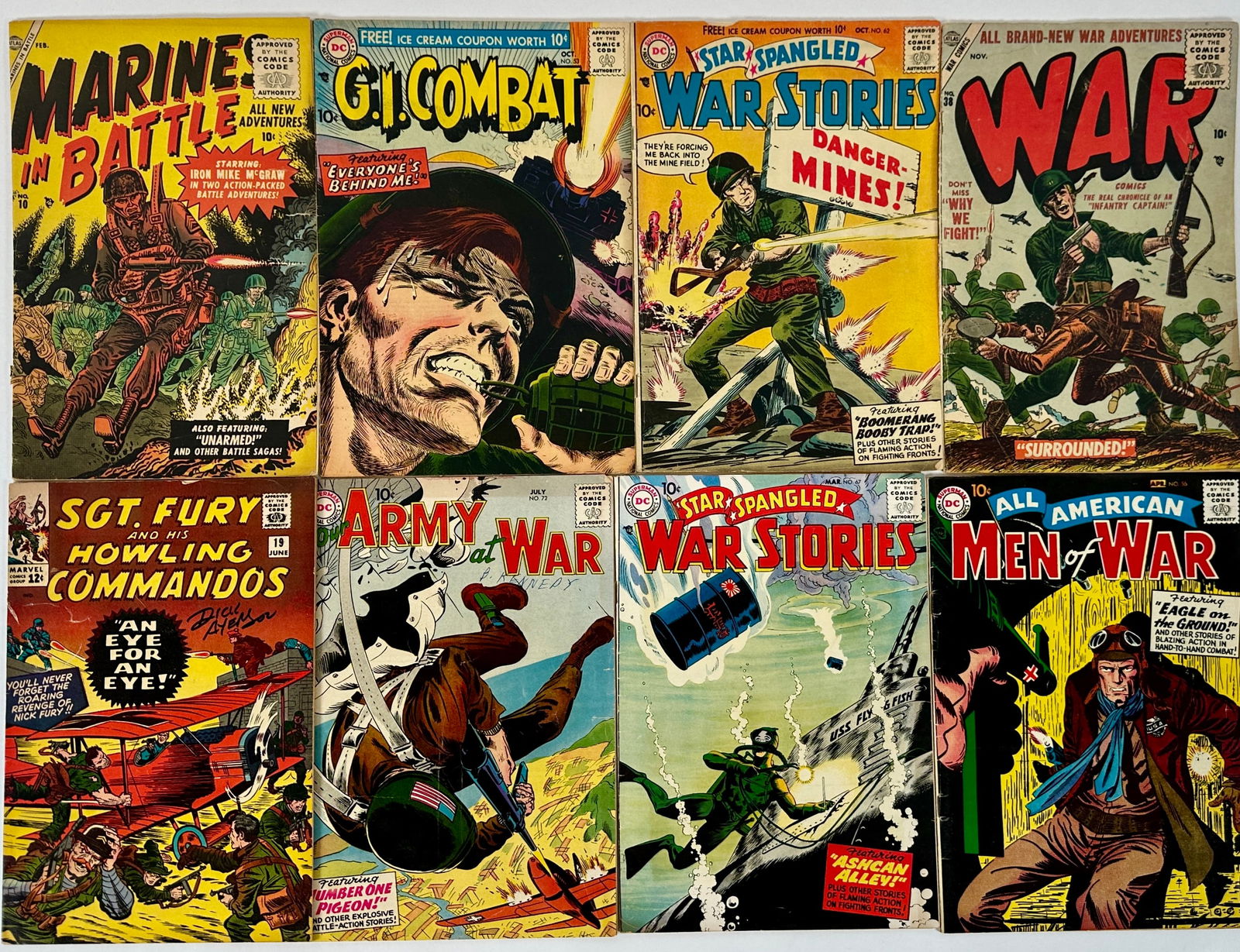 COMIC BOOKS - DC MARVEL AND ATLAS - MILITARY (1 of 1)