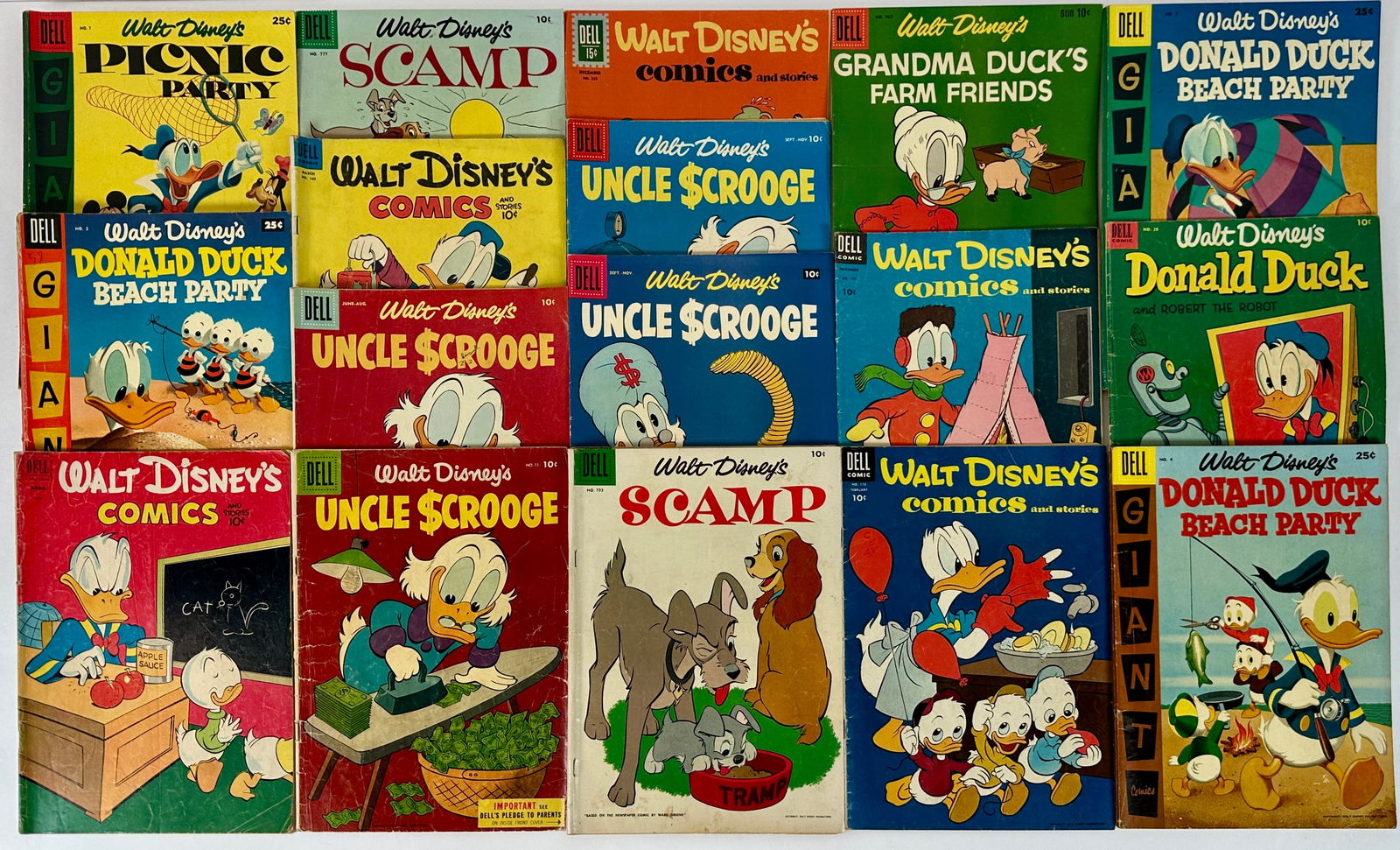 DELL COMICS - WALT DISNEY 1950'S: WALT DISNEY'S COMICS, 1950'S. GOOD CONDITION.