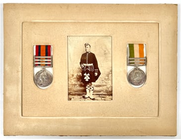 BOER WARS MILITARY AWARDS AND PHOTO