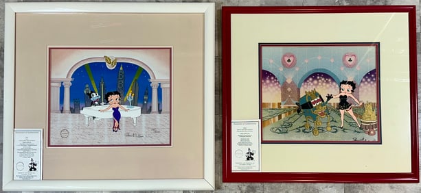 BETTY BOOP AND BIMBO DUET LITHO CEL