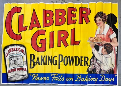 BILLBOARD POSTER - CLABBER GIRL BAKING POWDER