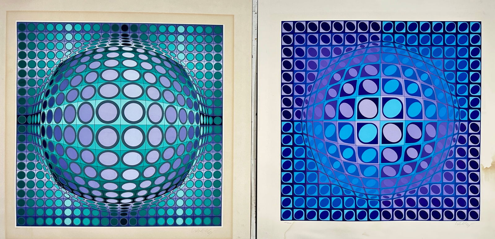 VICTOR VASARELY OP ART LITHOGRAPHS (1 of 3)