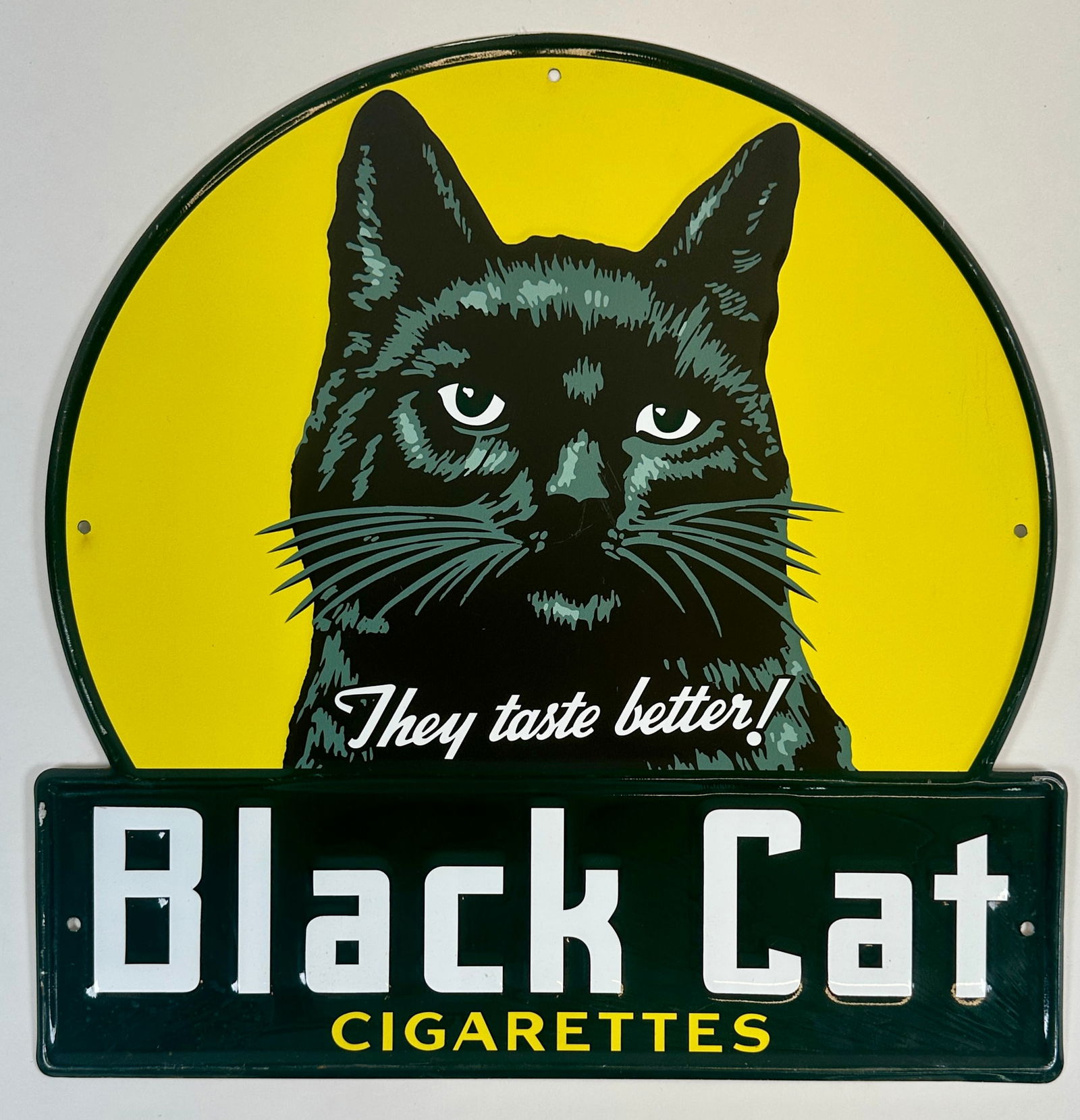 BLACK CAT CIGARETTES SST SIGN (1 of 2)