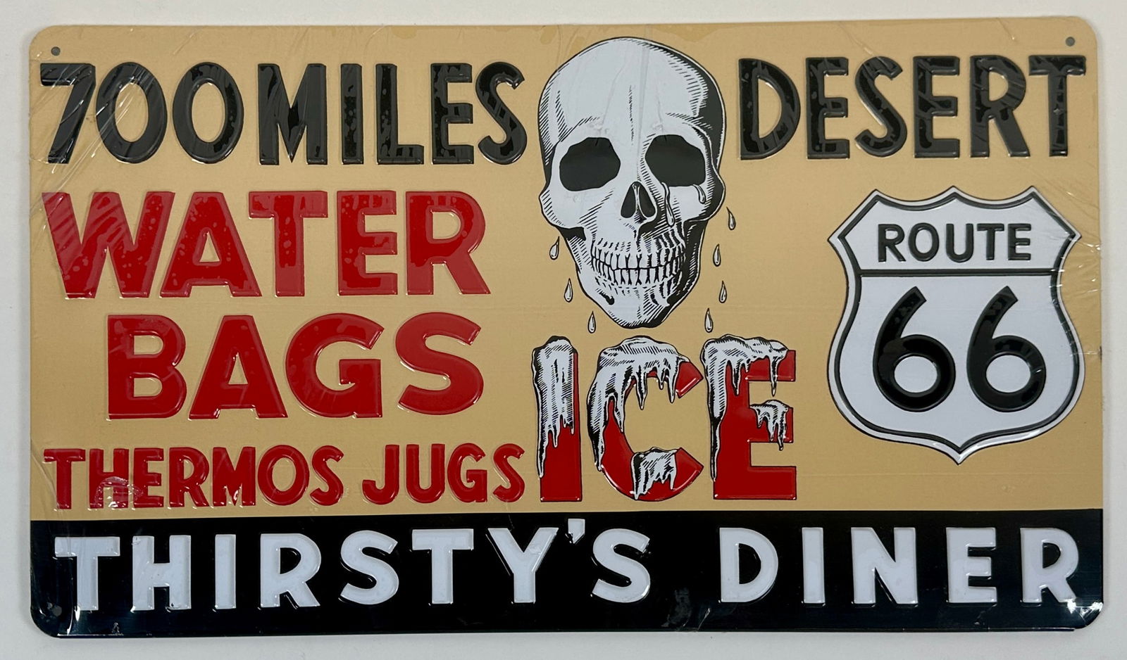 ANDE ROONEY ROUTE 66 THIRSTY'S DINER SIGN (1 of 2)