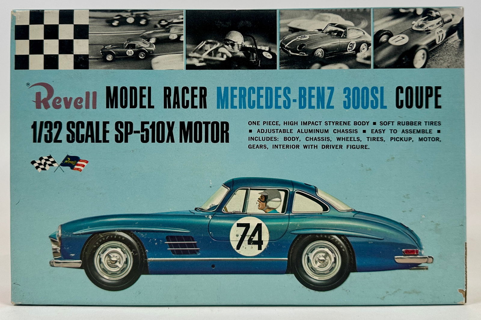 REVELL MERCEDES BENZ 300SL SLOT CAR RACER (1 of 4)