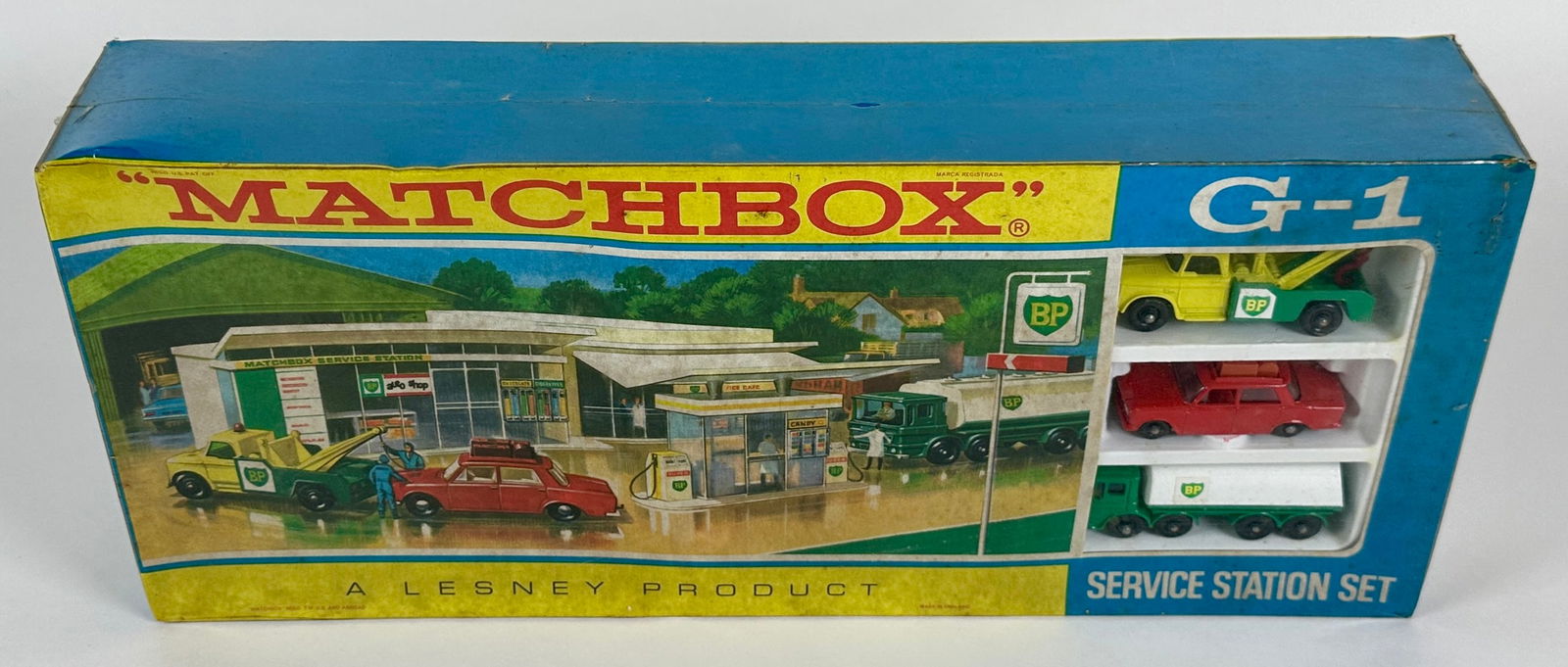 1965 Matchbox Lesney Superfast Bp Service Station With