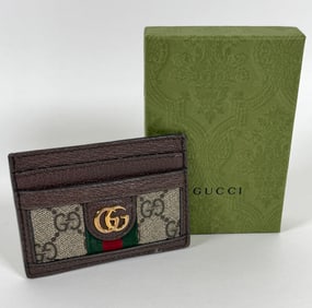 GUCCI OPHIDIA CARD CASE WALLET