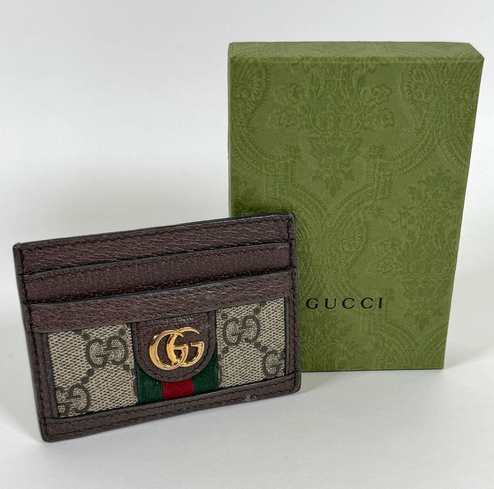 GUCCI OPHIDIA CARD CASE WALLET (1 of 1)