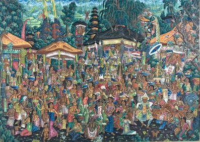 MONUMENTAL BALINESE PAINTING