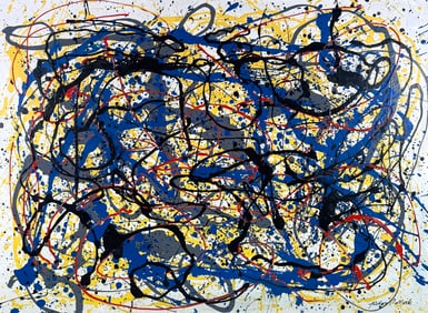 AFTER JACKSON POLLOCK PAINTING
