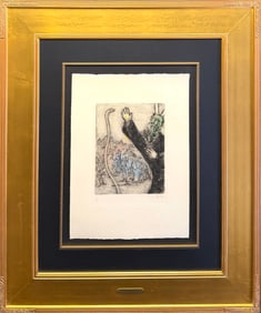 MARC CHAGALL AQUATINT - BIBLE ETCHINGS