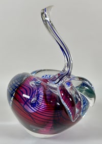 HAL DAVID BERGER - LARGE ART GLASS APPLE