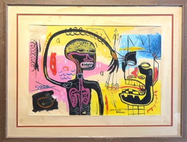 AFTER JEAN-MICHEL BASQUIAT PAINTING