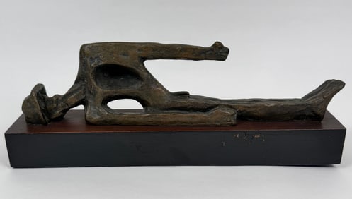 ERNST NEIZVESTNY BRONZE SCULPTURE - FALLEN SOLDIER