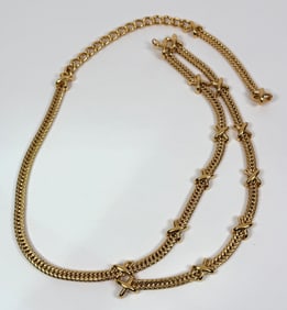 ST. JOHN GOLD CHAIN BELT NECKLACE