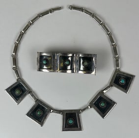 STERLING SILVER AND TURQUOISE JEWELRY