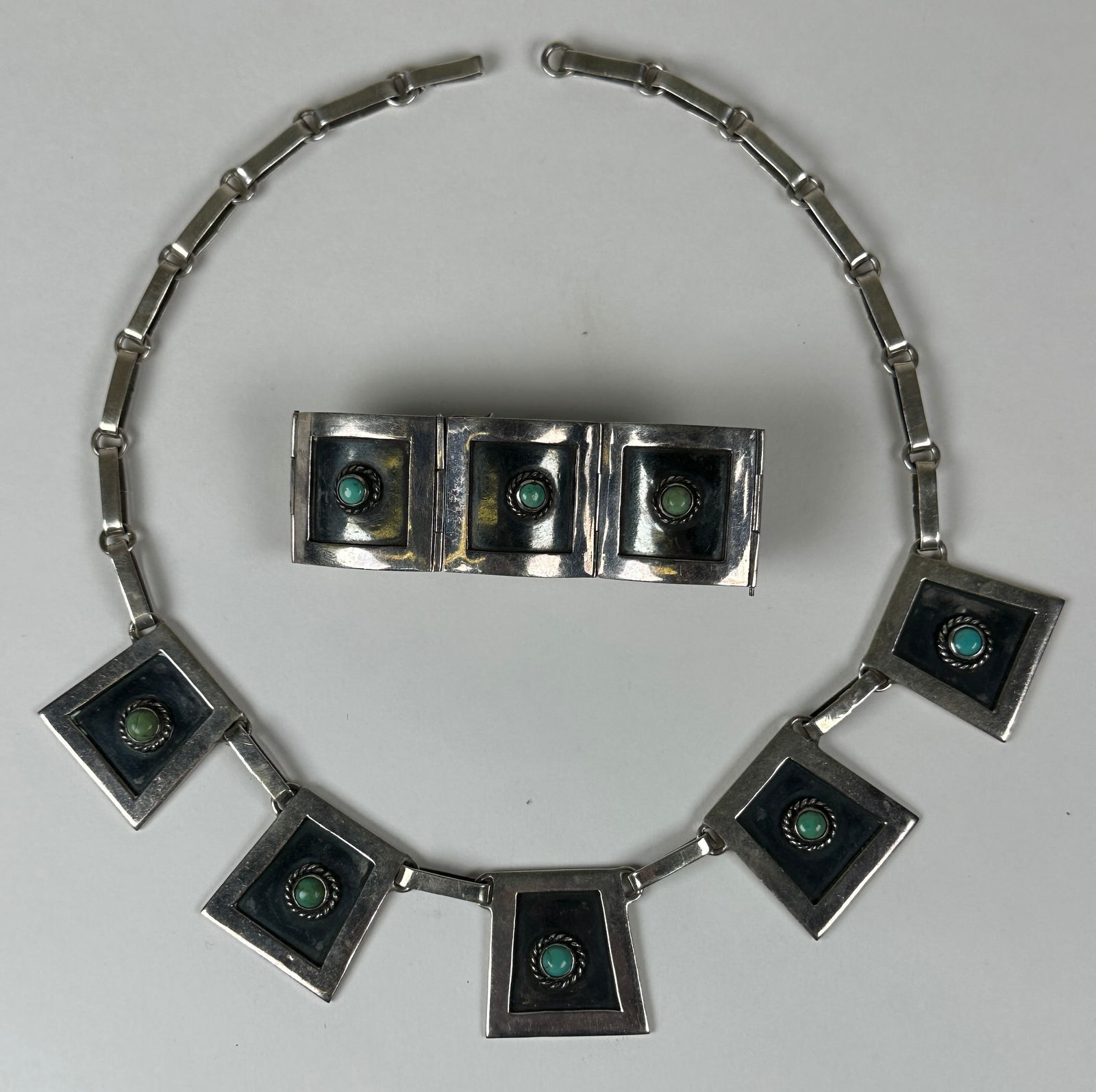 STERLING SILVER AND TURQUOISE JEWELRY (1 of 1)