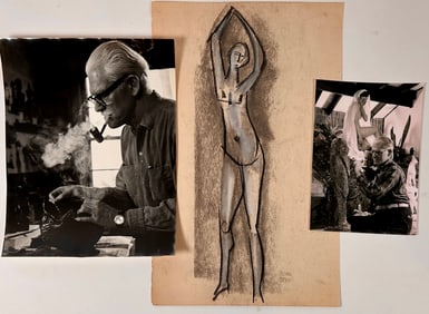 JOHN ALFRED BEGG CUBIST NUDE PAINTING