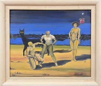 AFTER JOHN WILDE SURREALIST PAINTING