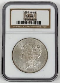 1882-O MORGAN SILVER DOLLAR MS64