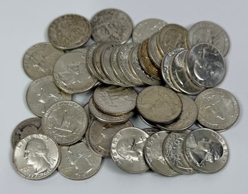 U.S. WASHINGTON SILVER QUARTER ROLL