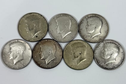 U.S. KENNEDY SILVER HALF DOLLAR COLLECTION