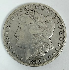 1890-CC MORGAN SILVER DOLLAR