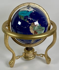 LAPIS LAZULI GEMSTONE GLOBE