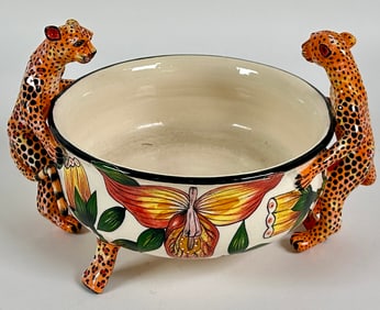 ARDMORE STUDIO - WISEMAN CHEETAH FOOTED BOWL