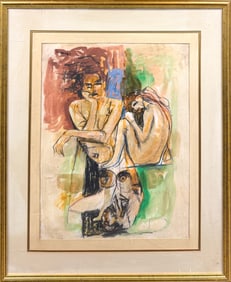 NUDE WATERCOLOR PAINTING