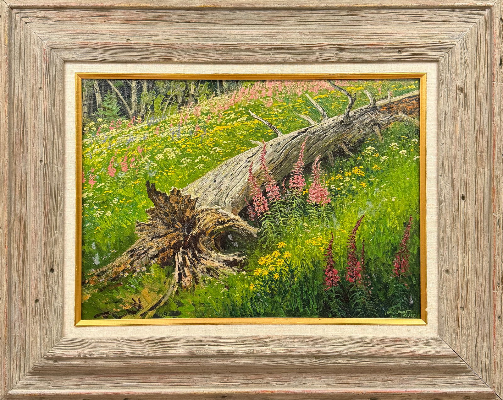 LARRY GRANT - FIREWEED IN BLOOM PAINTING (1 of 4)