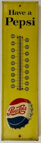 PEPSI-COLA ADVERTISING THERMOMETER