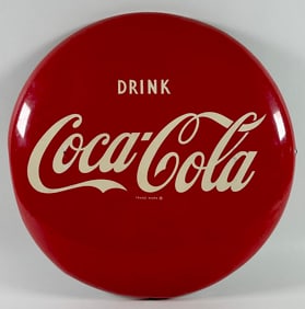 COCA-COLA BUTTON SIGN