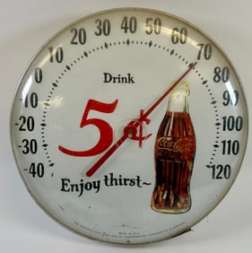 COCA-COLA ADVERTISING THERMOMETER
