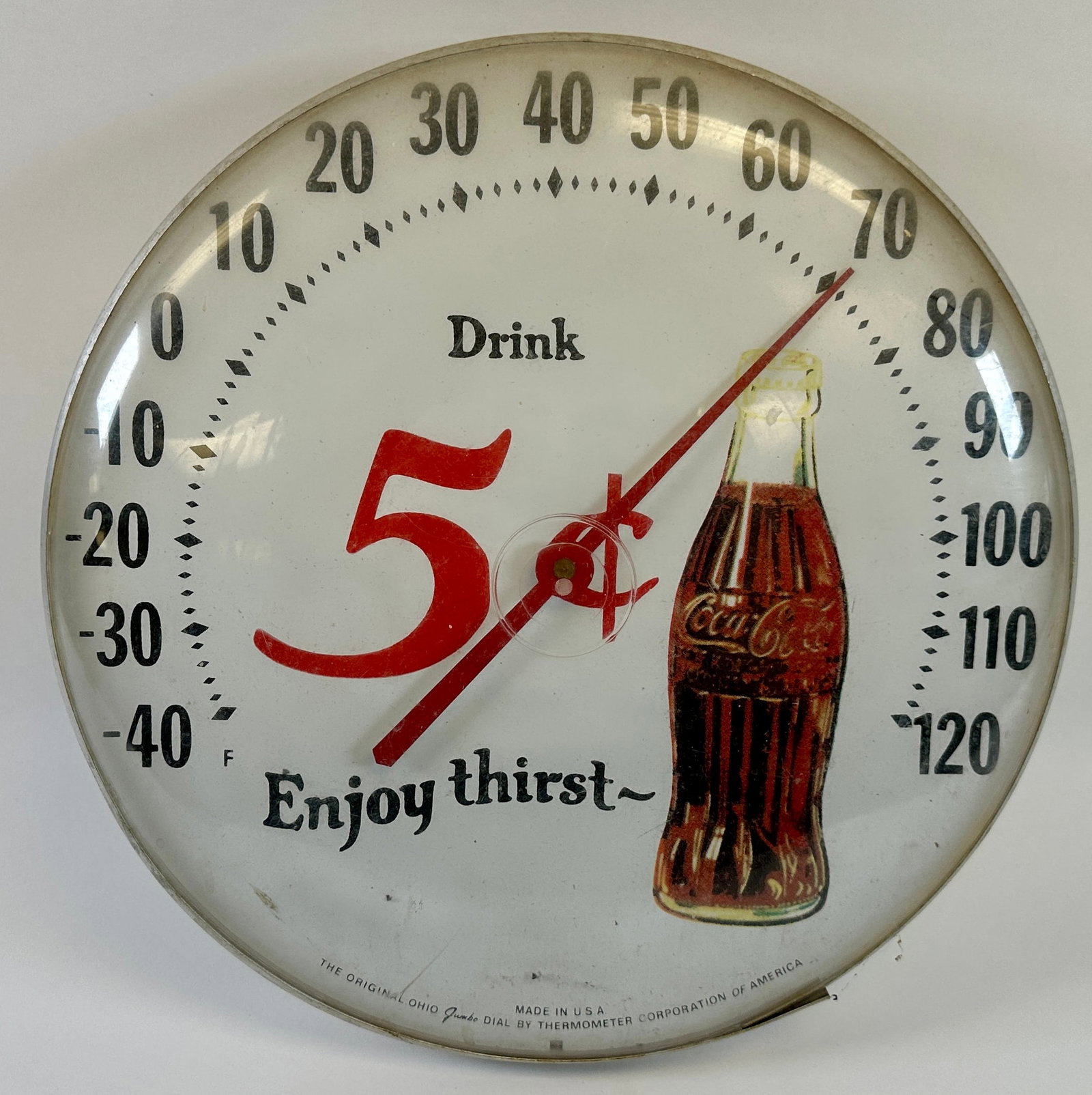 COCA-COLA ADVERTISING THERMOMETER (1 of 3)