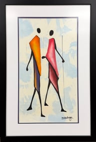 M.N. SUBUGA ETHNIC TEXTILE PAINTING