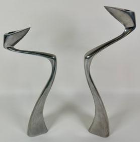 MATTHEW HILTON MODERNIST CANDLE HOLDERS