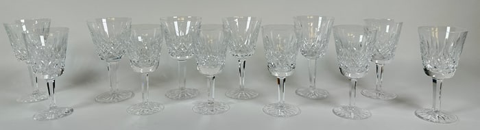 WATERFORD CRYSTAL LISMORE STEMWARE - GOBLETS