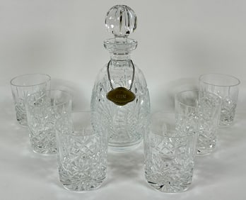 WATERFORD ROCKS GLASSES AND DECANTER