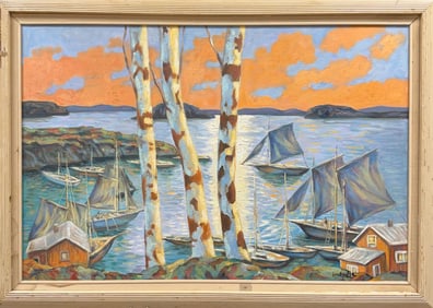 AFTER JONAS LIE WATERSCAPE PAINTING