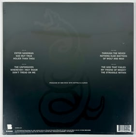 METALLICA BLACK LP RECORD ALBUM