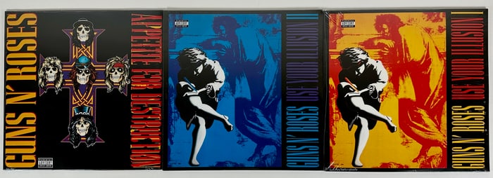 GUNS N' ROSES LP VINYL RECORD COLLECTION