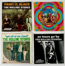THE ROLLING STONES 45 RPM VINYL RECORD COLLECTION