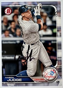 2019 BOWMAN AARON JUDGE SIGNED CARD