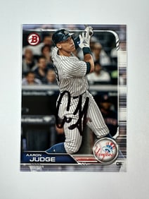 2019 BOWMAN AARON JUDGE SIGNED CARD