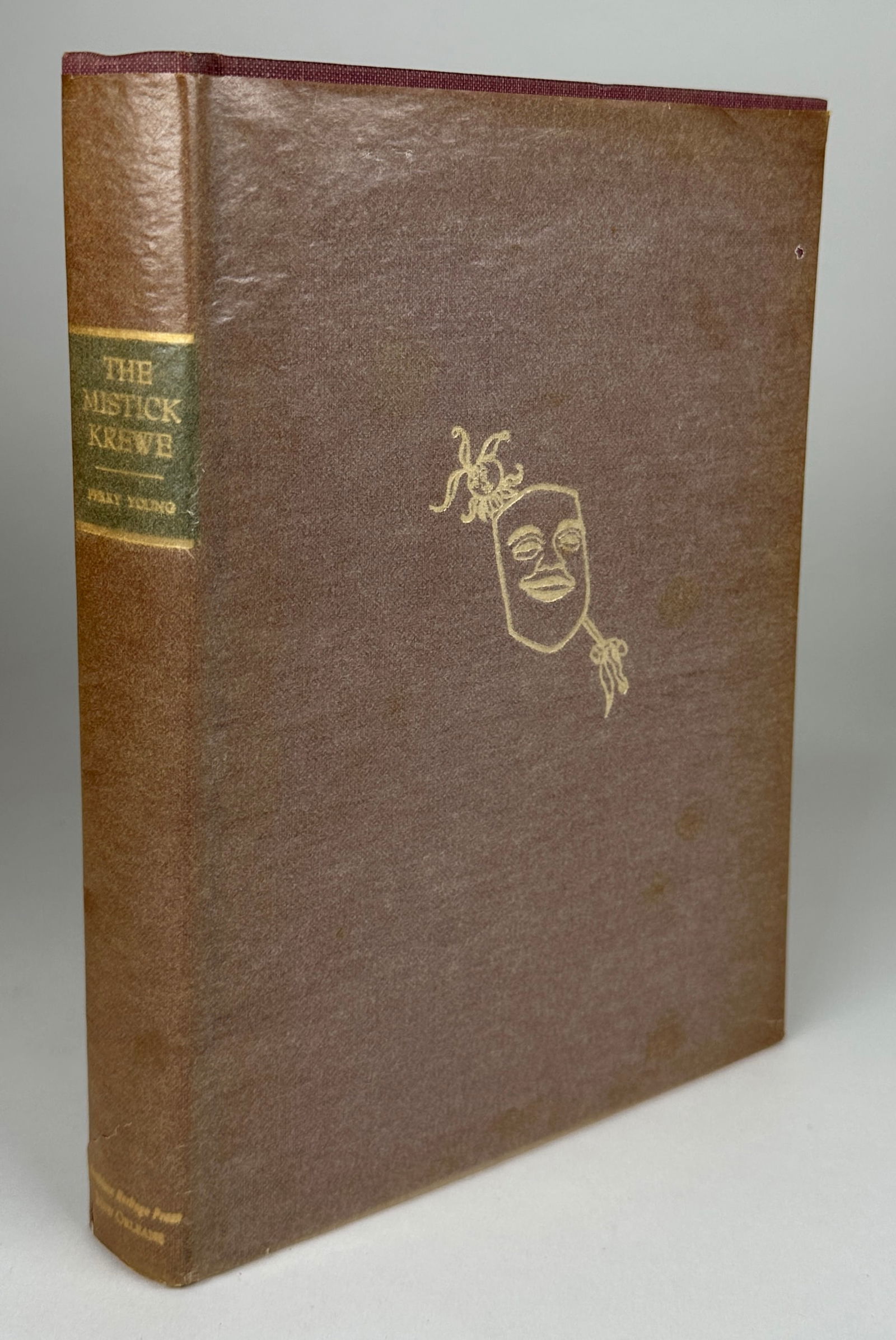 THE MISTICK KREWE - PERRY YOUNG: BOOKS. MARDI GRAS HISTORY. THE MISTICK KREWE - CHRONICLES OF COMUS AND HIS KIN BY PERRY YOUNG. LOUISIANA HERITAGE PRESS, NEW ORLEANS, 1969. 30 COLOR PLATES. ORIGINAL TRANSLUCENT WRAPPER, LINEN COVERS.