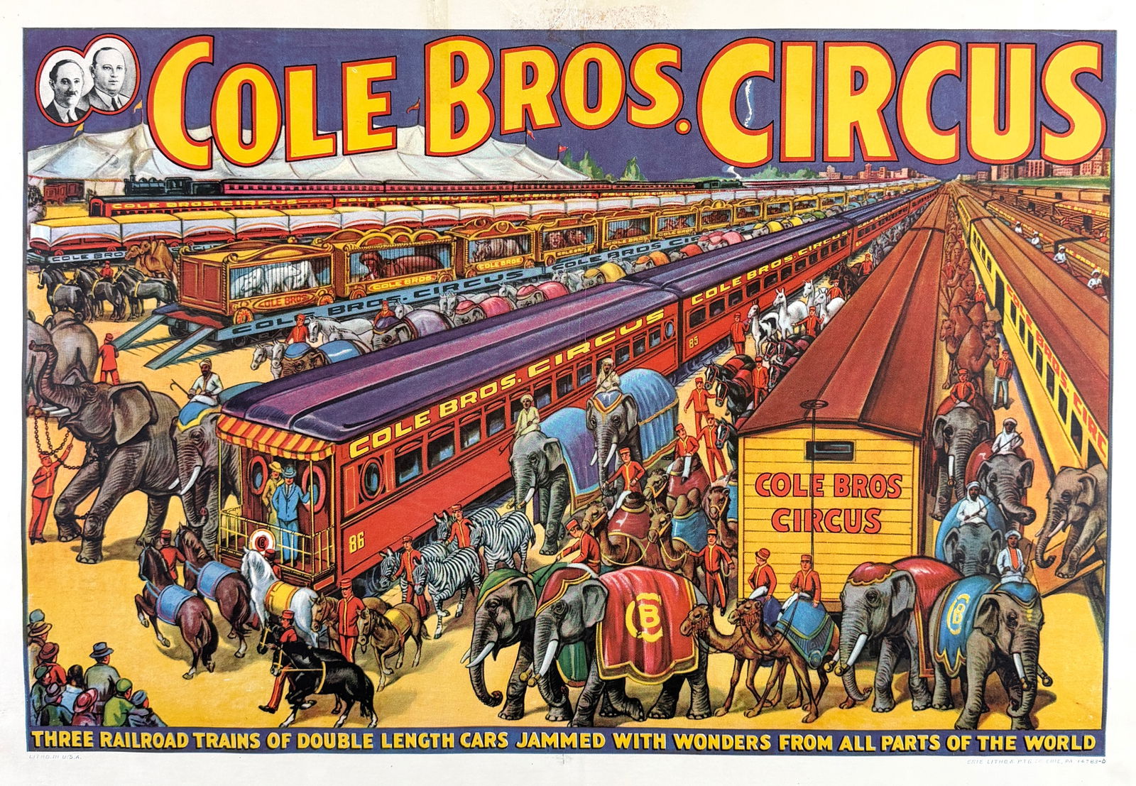 COLE BROS. CIRCUS POSTER (1 of 1)