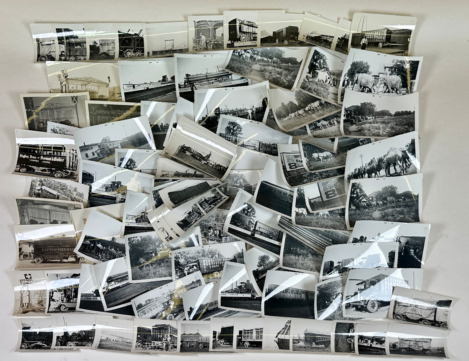 BRADBURY - CONOVER CIRCUS PHOTOGRAPHS: JOSEPH BRADBURY (AMERICAN, 1921-2004) WAS A LEADING CIRCUS HISTORIAN WHOSE CIRCUS PHOTOGRAPH ARCHIVE WAS USED IN HIS RESEARCH AND WRITING. THIS COLLECTION WAS ORIGINALLY FROM AL CONOVER, USED BY